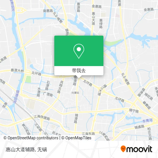 惠山大道辅路地图