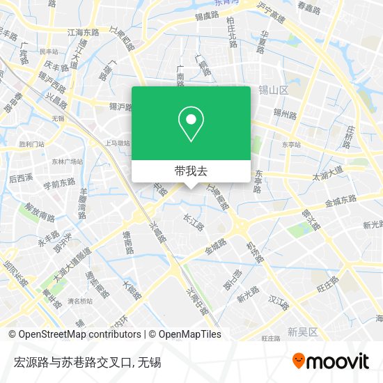 宏源路与苏巷路交叉口地图