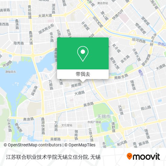 江苏联合职业技术学院无锡立信分院地图