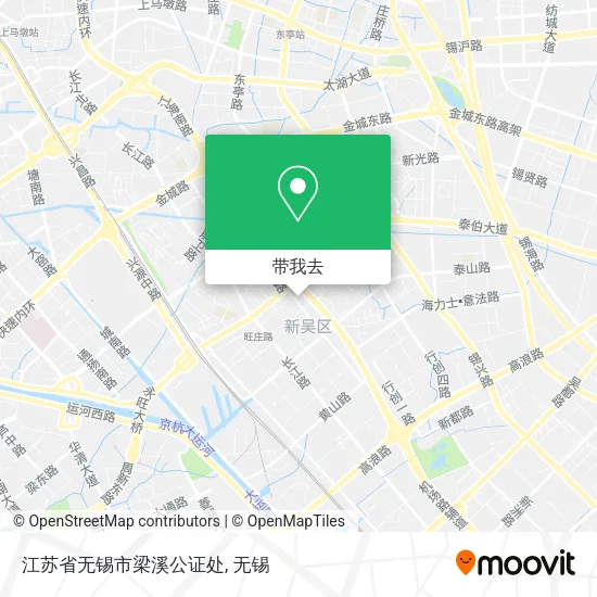 江苏省无锡市梁溪公证处地图
