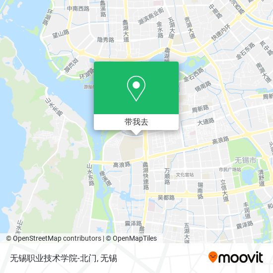 无锡职业技术学院-北门地图