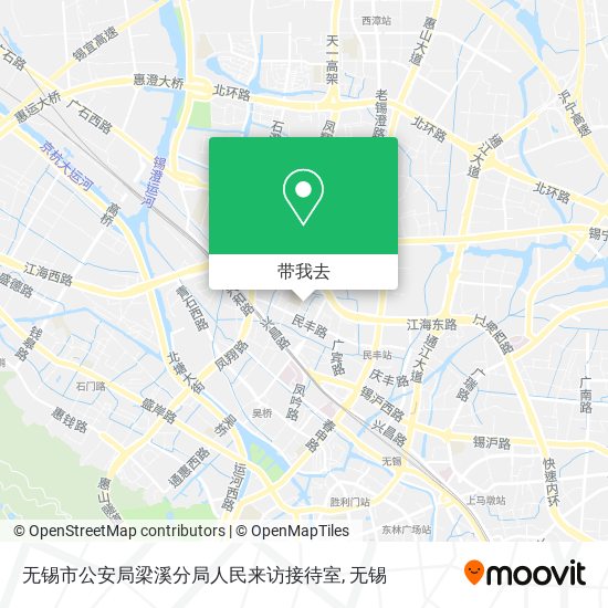无锡市公安局梁溪分局人民来访接待室地图
