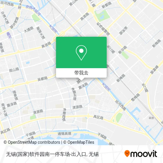 无锡(国家)软件园南一停车场-出入口地图