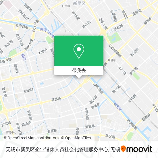 无锡市新吴区企业退休人员社会化管理服务中心地图