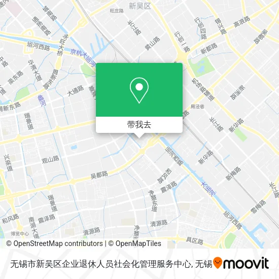 无锡市新吴区企业退休人员社会化管理服务中心地图