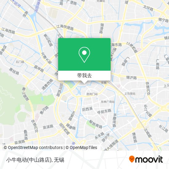 小牛电动(中山路店)地图