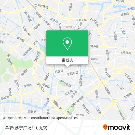 单农(苏宁广场店)地图