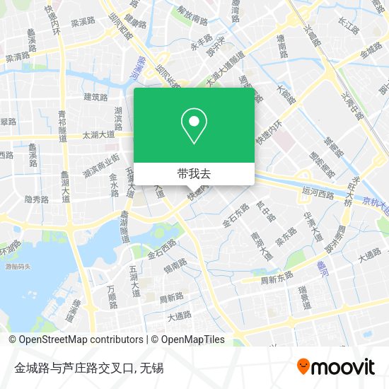 金城路与芦庄路交叉口地图