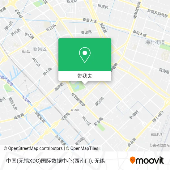 中国(无锡XDC)国际数据中心(西南门)地图