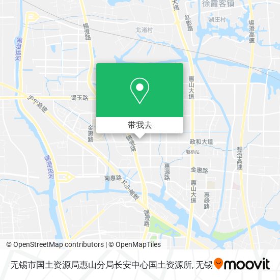无锡市国土资源局惠山分局长安中心国土资源所地图
