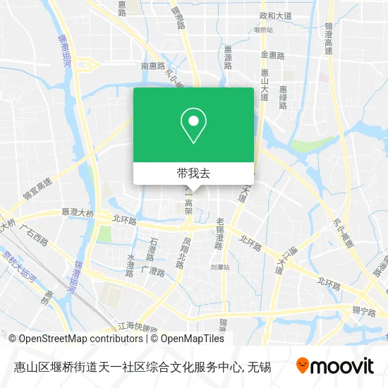 惠山区堰桥街道天一社区综合文化服务中心地图