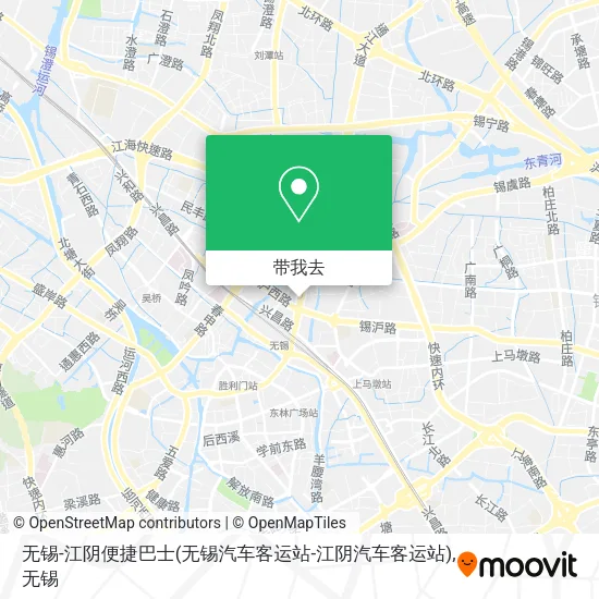 无锡-江阴便捷巴士(无锡汽车客运站-江阴汽车客运站)地图
