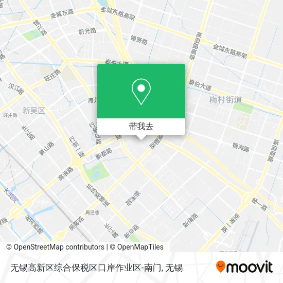 无锡高新区综合保税区口岸作业区-南门地图