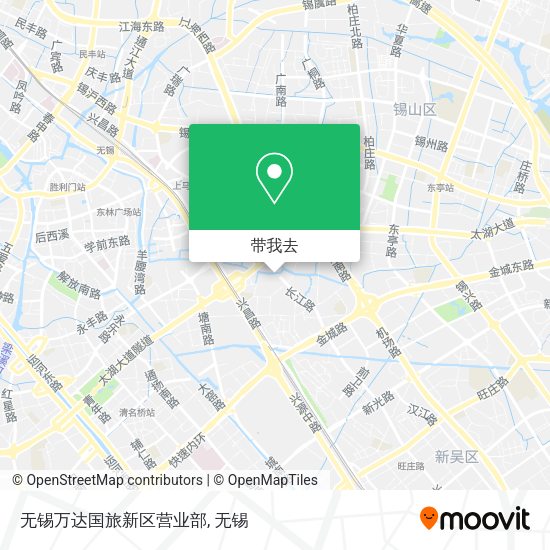 无锡万达国旅新区营业部地图