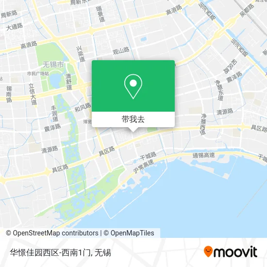 华憬佳园西区-西南1门地图
