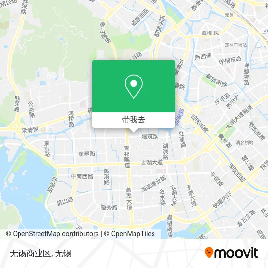 无锡商业区地图