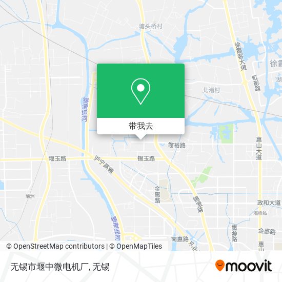 无锡市堰中微电机厂地图