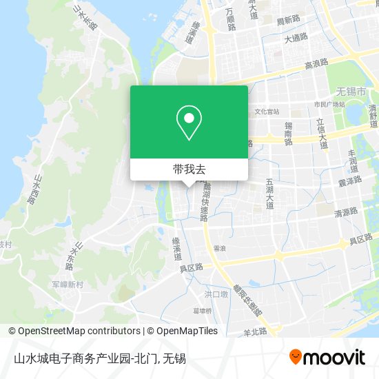山水城电子商务产业园-北门地图