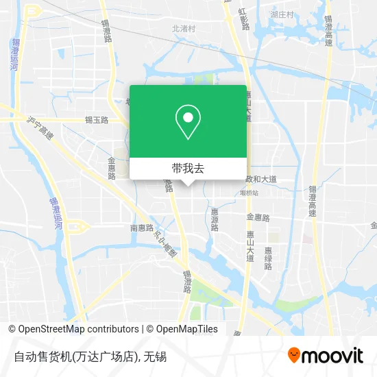 自动售货机(万达广场店)地图