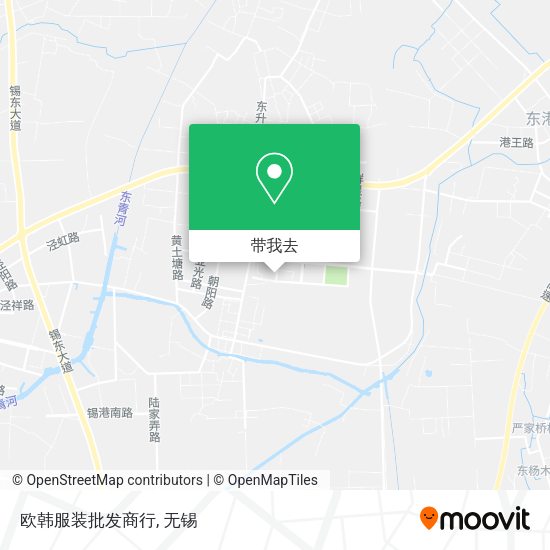 欧韩服装批发商行地图