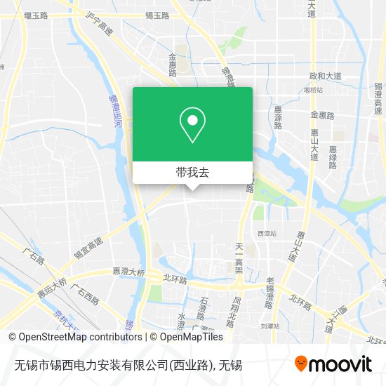 无锡市锡西电力安装有限公司(西业路)地图
