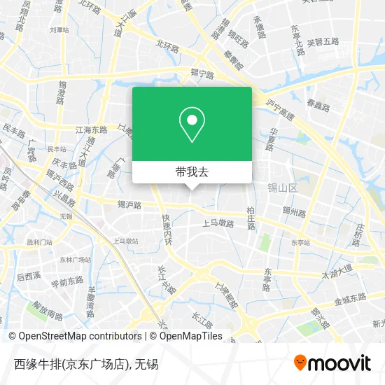 西缘牛排(京东广场店)地图