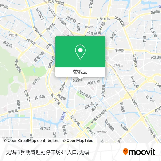 无锡市照明管理处停车场-出入口地图
