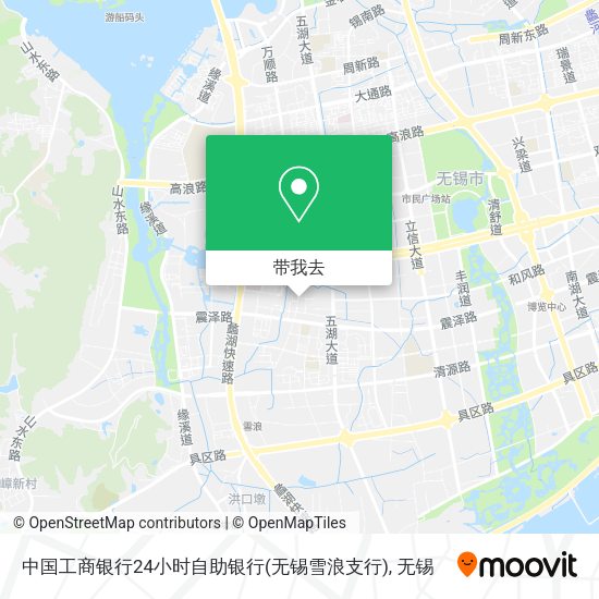 中国工商银行24小时自助银行(无锡雪浪支行)地图
