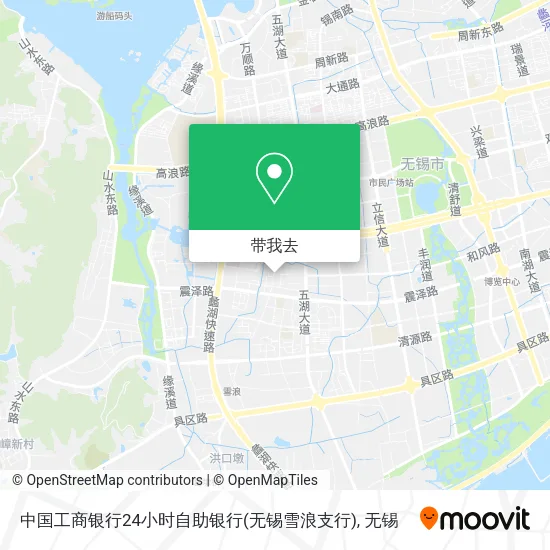中国工商银行24小时自助银行(无锡雪浪支行)地图