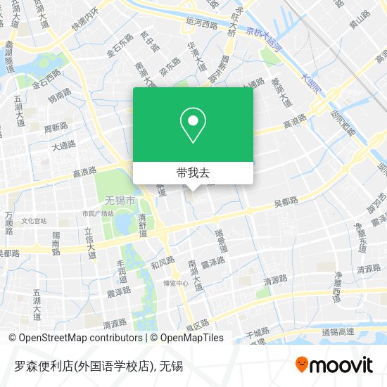罗森便利店(外国语学校店)地图