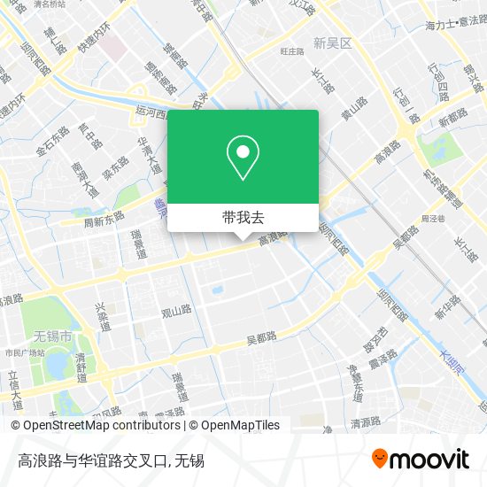高浪路与华谊路交叉口地图