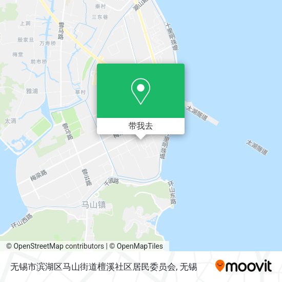 无锡市滨湖区马山街道檀溪社区居民委员会地图