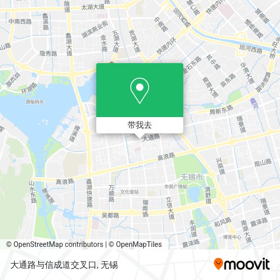 大通路与信成道交叉口地图
