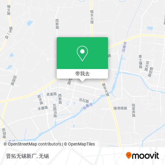 晋拓无锡新厂地图