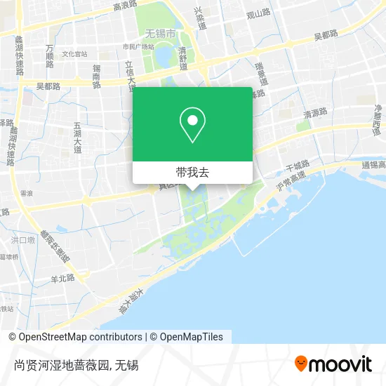 尚贤河湿地蔷薇园地图