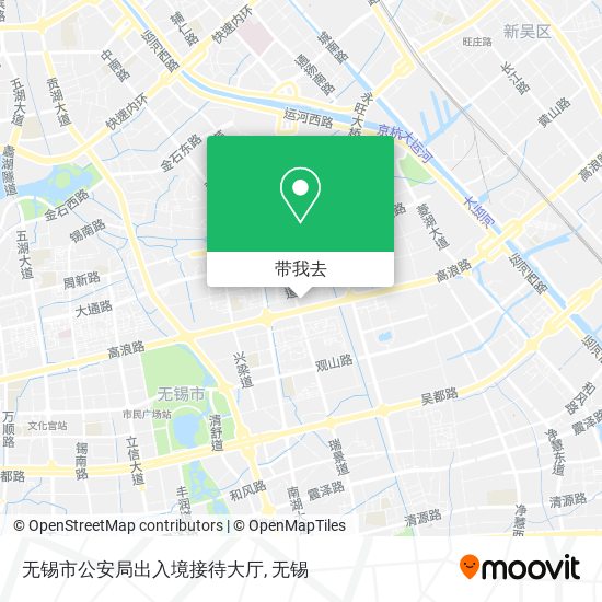 无锡市公安局出入境接待大厅地图