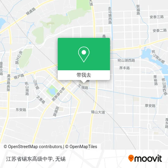 江苏省锡东高级中学地图