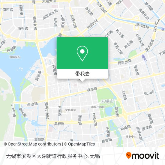 无锡市滨湖区太湖街道行政服务中心地图