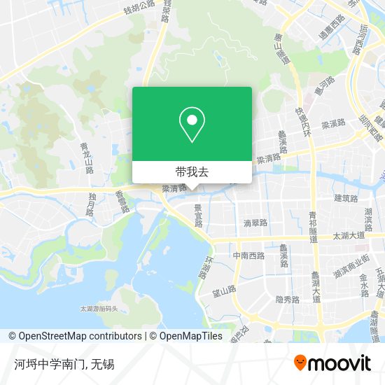 河埒中学南门地图
