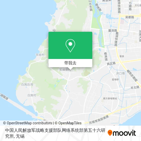 中国人民解放军战略支援部队网络系统部第五十六研究所地图