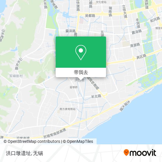 洪口墩遗址地图