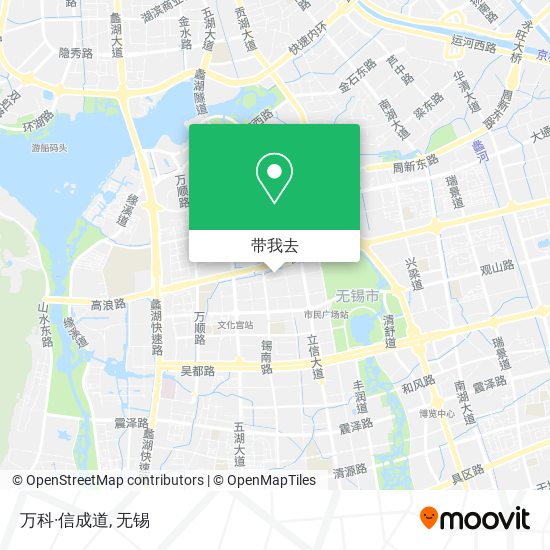 万科·信成道地图