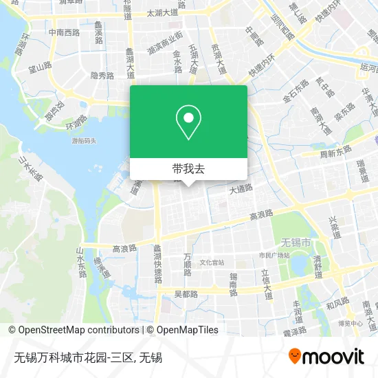 无锡万科城市花园-三区地图