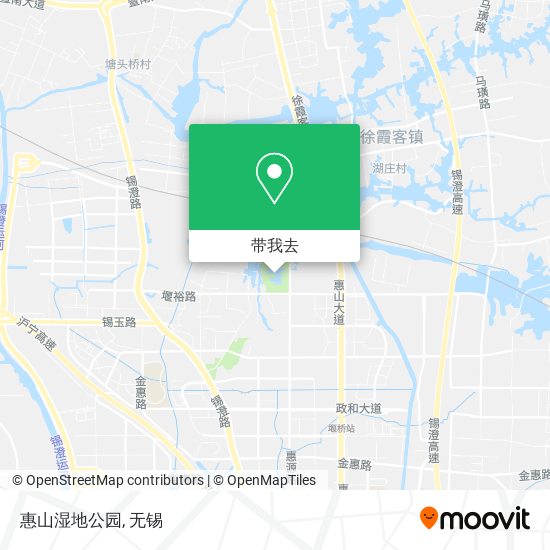 惠山湿地公园地图