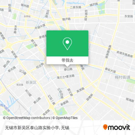 无锡市新吴区泰山路实验小学地图