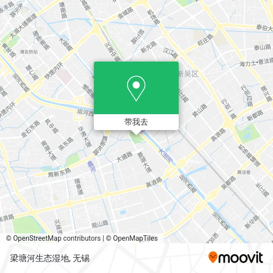 梁塘河生态湿地地图