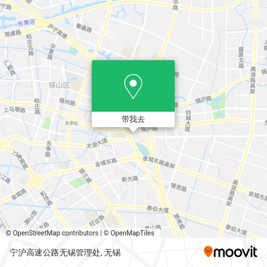 宁沪高速公路无锡管理处地图
