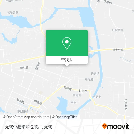 无锡中鑫彩印包装厂地图
