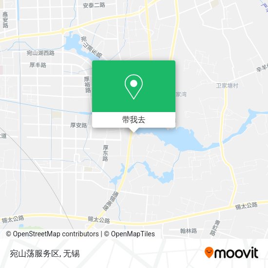 宛山荡服务区地图