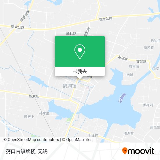 荡口古镇牌楼地图